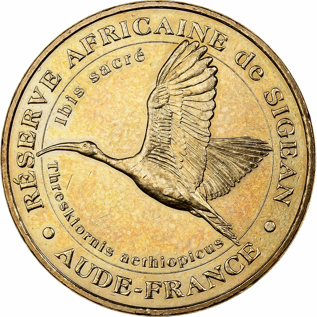 France, Token, Sigean - Réserve n°8 - Ibis Sacré, 2008, Copper-nickel