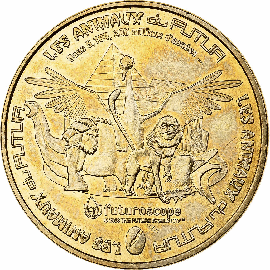 France, Jeton, Jaunay-Clan - Futuroscope n°7, 2009, Cupro-nickel Aluminium