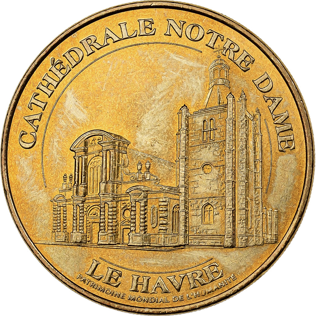 França, Token, 76/ Cathédrale Notre-Dame - Le Havre, 2010, Cuproníquel