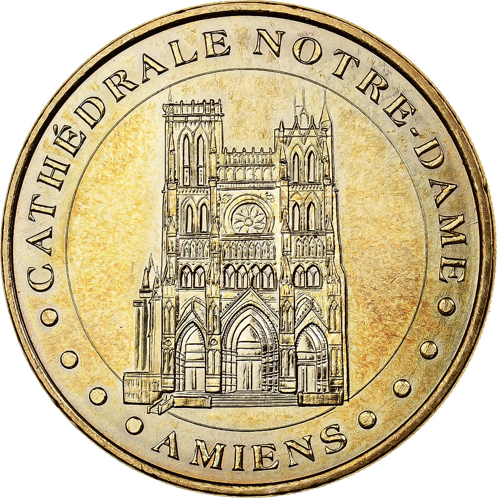 France, Token, 80/ Cathédrale Notre-Dame - Amiens, 2009, Copper-nickel