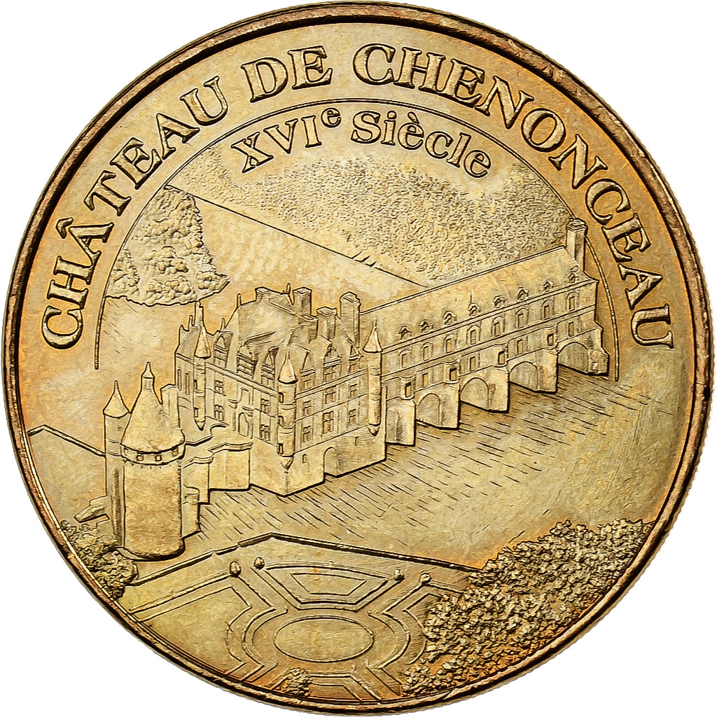 Frankrijk, Token, Chenonceau -  Chateau n°3, 2010, Copper-nickel Aluminium