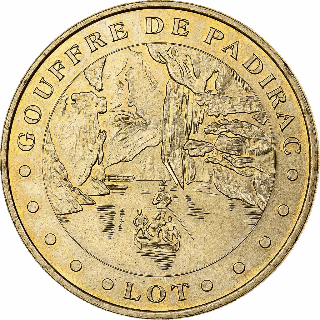 Francja, Token, Padirac - Le Gouffre n°1, 2001, Miedzionikiel Aluminium, MDP