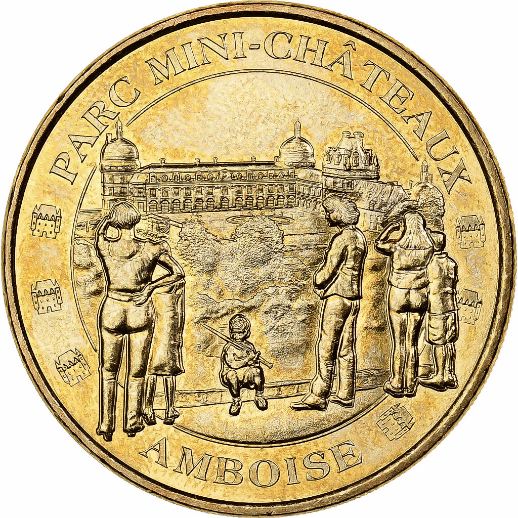 France, Token, 37/ Parc Mini-Châteaux - Amboise, 2012, Copper-nickel Aluminium