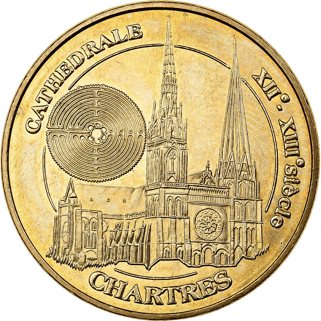 France, Token, Chartres - La Cathédrale n°3, 2010, Copper-nickel Aluminium