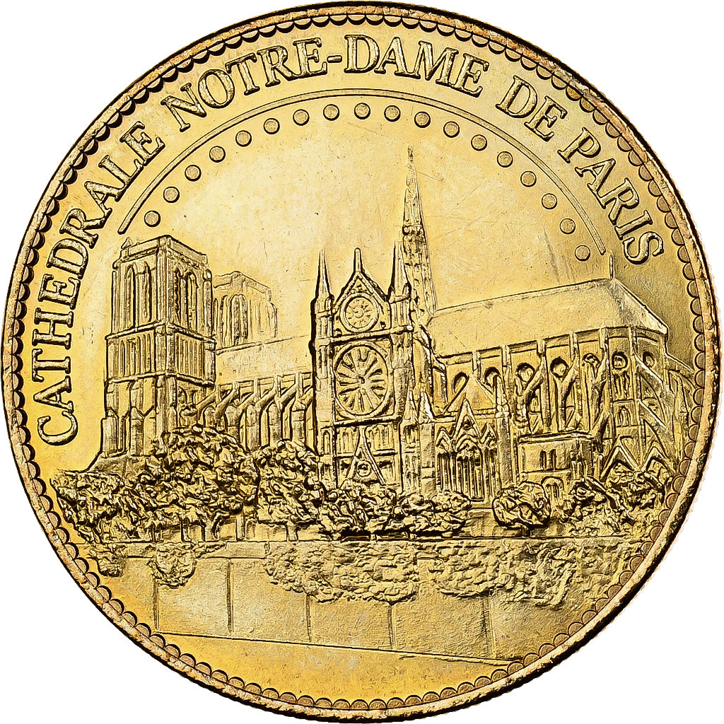 Francja, Token, 75/ Paris - Notre-Dame, Miedzionikiel Aluminium, Arthus