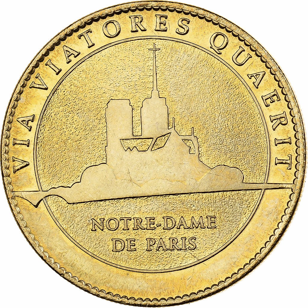 Frankreich, betaalpenning, 75/ Paris - Notre-Dame, Copper-nickel Aluminium