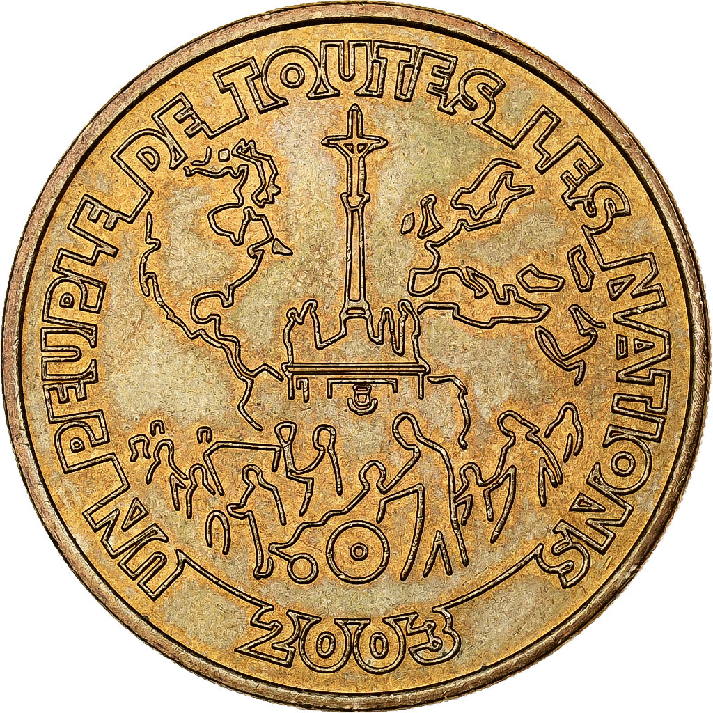 Francja, Token, Lourdes - Un peuple de toutes les nations, 2003, Miedzionikiel