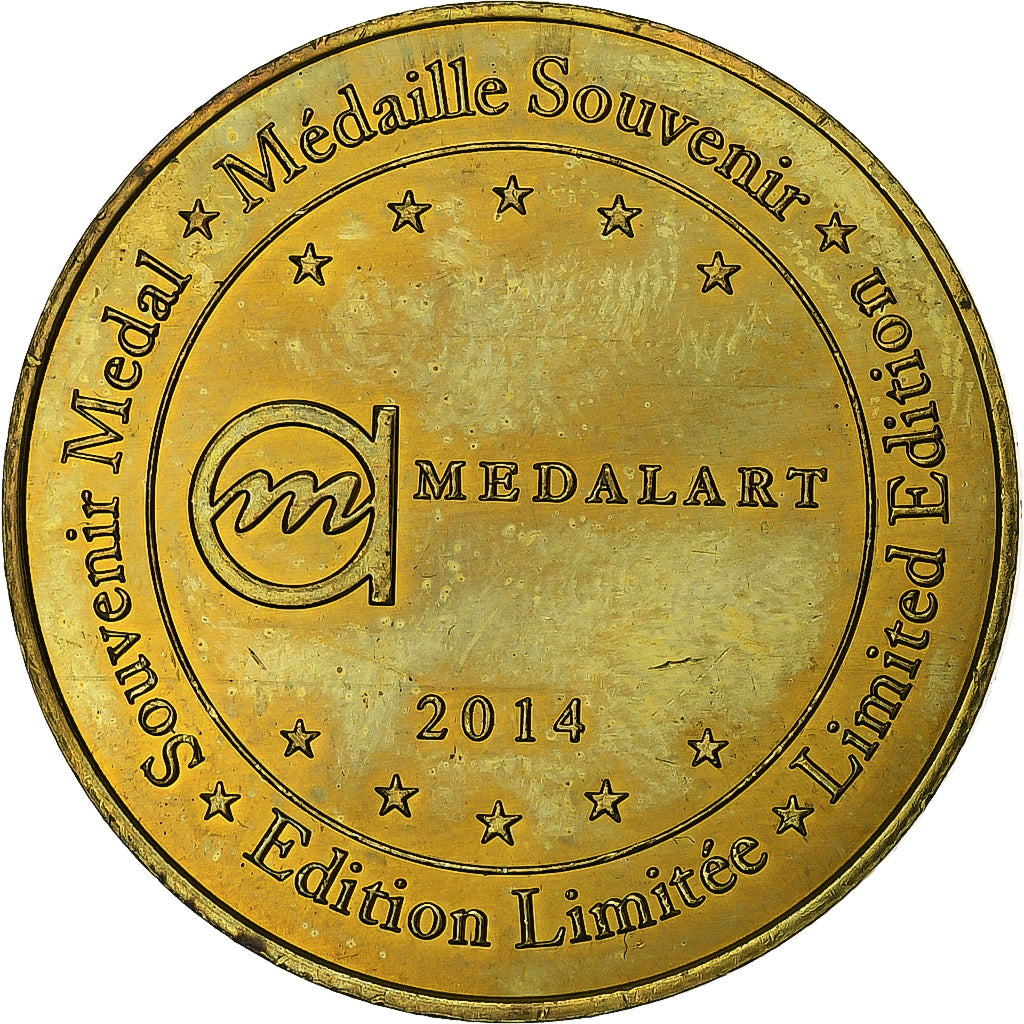 Francia, zeton, 70ème anniversaire de la bataille de Normandie, 2014, Aluminio