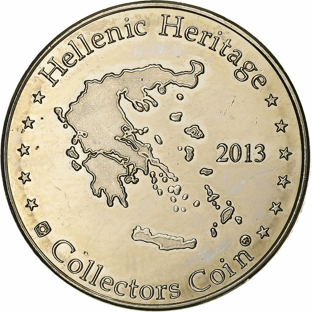 Grécia, Token, Europa and Zeus, 2013, Cuproníquel, Collectors Coin, AU(55-58)