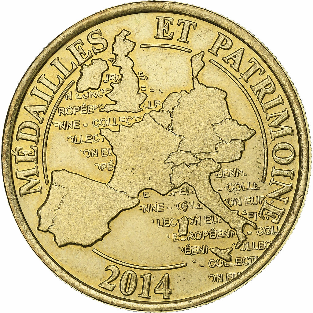 France, Jeton, Avignon, Palais des Papes, 2014, Cupro-nickel Aluminium, SUP