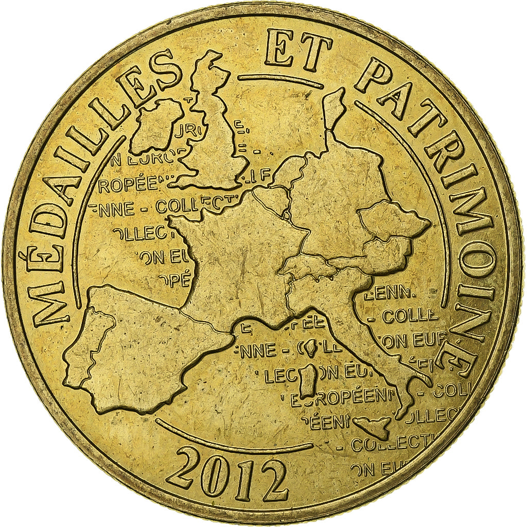 France, Jeton, Chateau de Giverny, 2012, Cupro-nickel Aluminium, SUP, Médailles