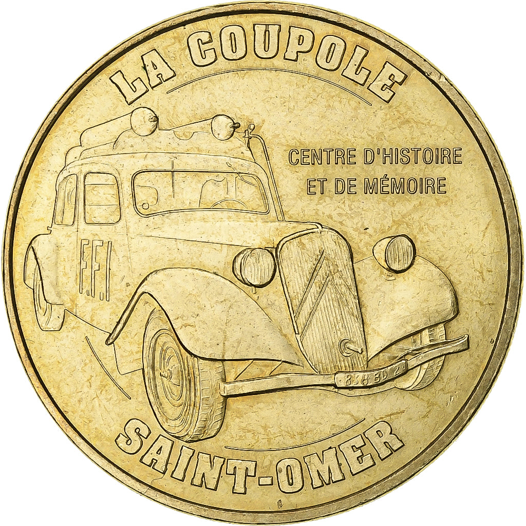 France, Token, Helfaut - La coupole n°3, 2010, Copper-nickel Aluminium, MDP