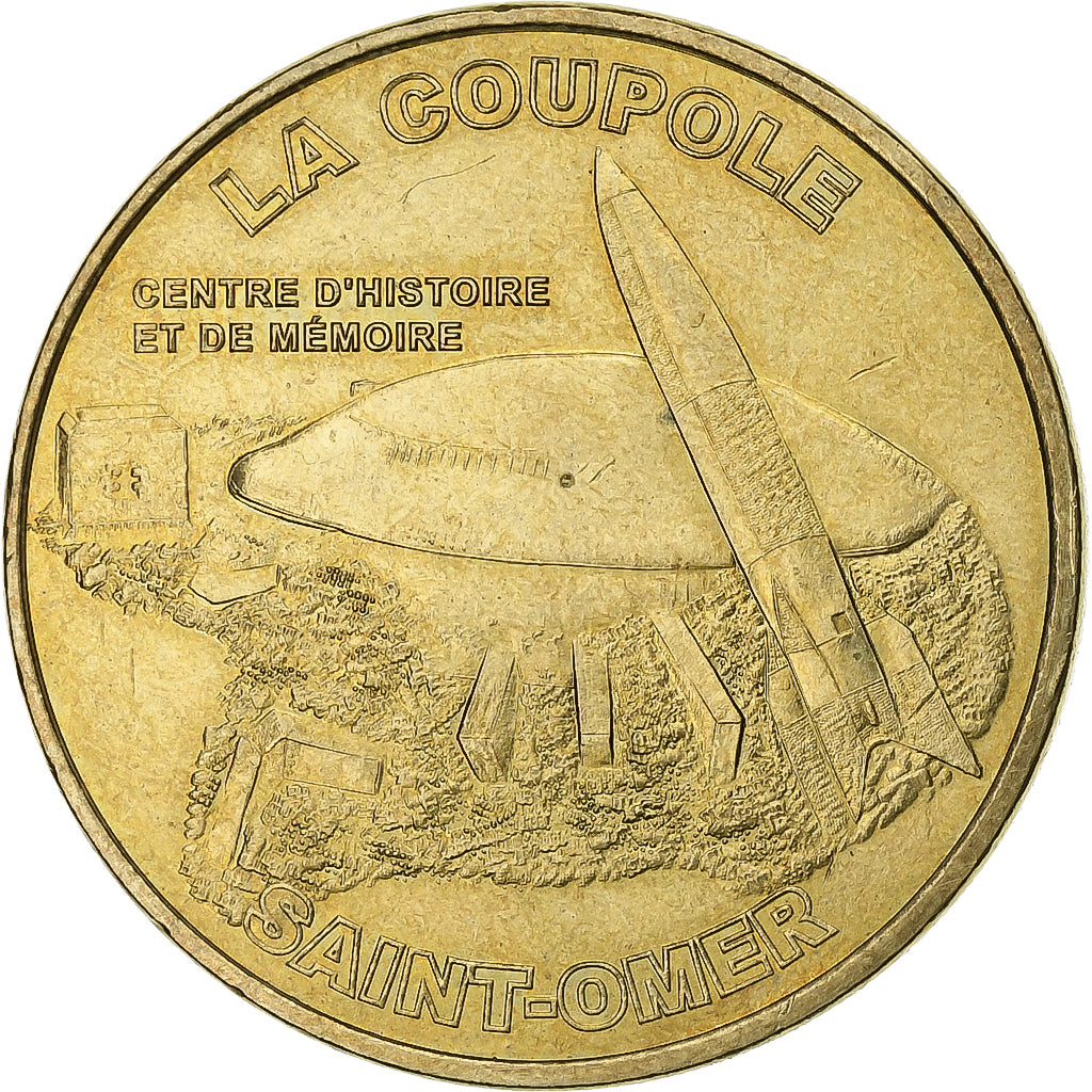 France, Token, Helfaut - La coupole n°4, 2010, Copper-nickel Aluminium, MDP