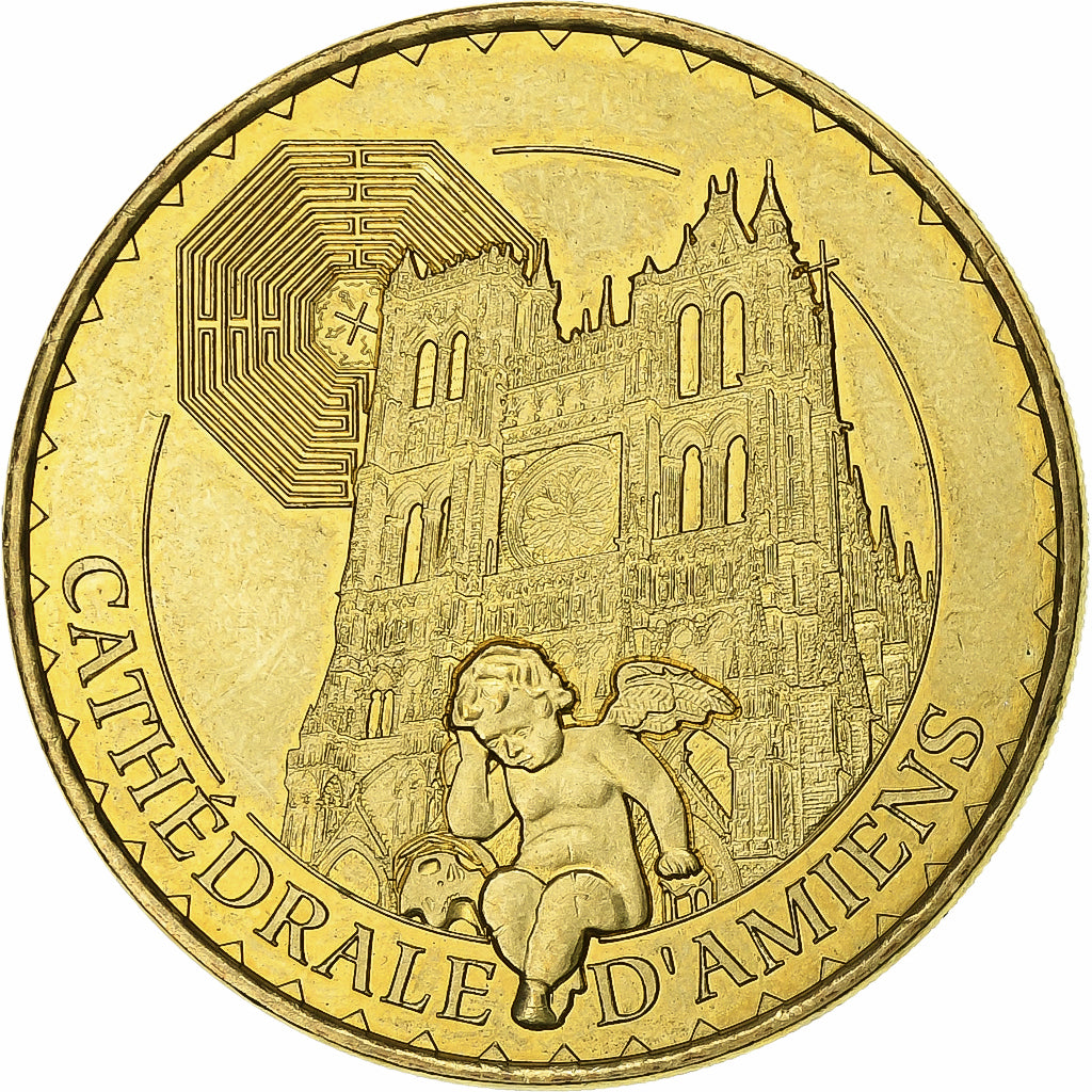 France, Jeton, Cathédrale d'Amiens, 2016, Cupro-nickel Aluminium, SPL, Monnaie