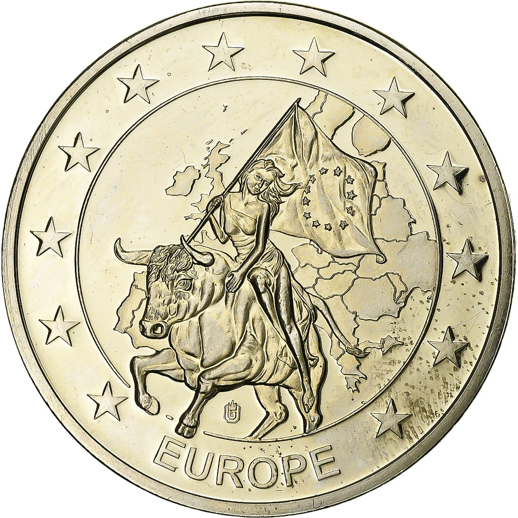 Slovenia, medaglia, L'Europe, Rame placcato argento, SPL-