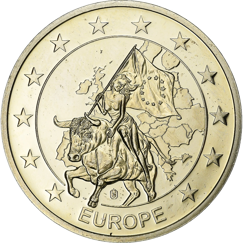 Repubblica Ceca, medaglia, L'Europe, Rame placcato argento, SPL-