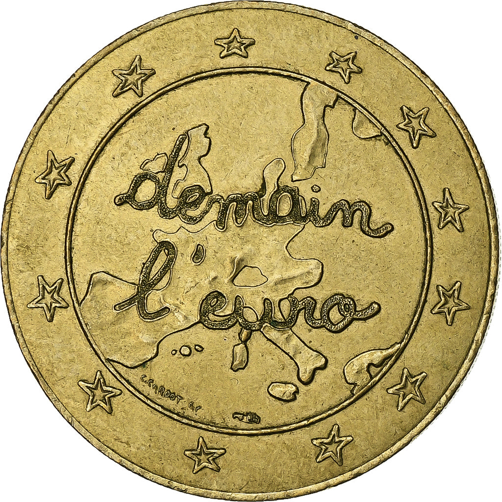 Francja, Token, 1.5 Euro Centres Leclerc, 1996, Miedź-Nikel-Aluminium