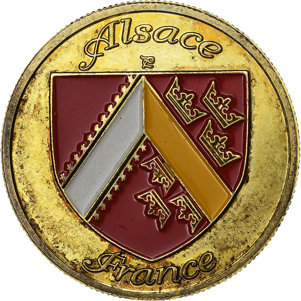 França, Token, Alsace - Les cigognes d'Alsace, Cuproníquel Alumínio