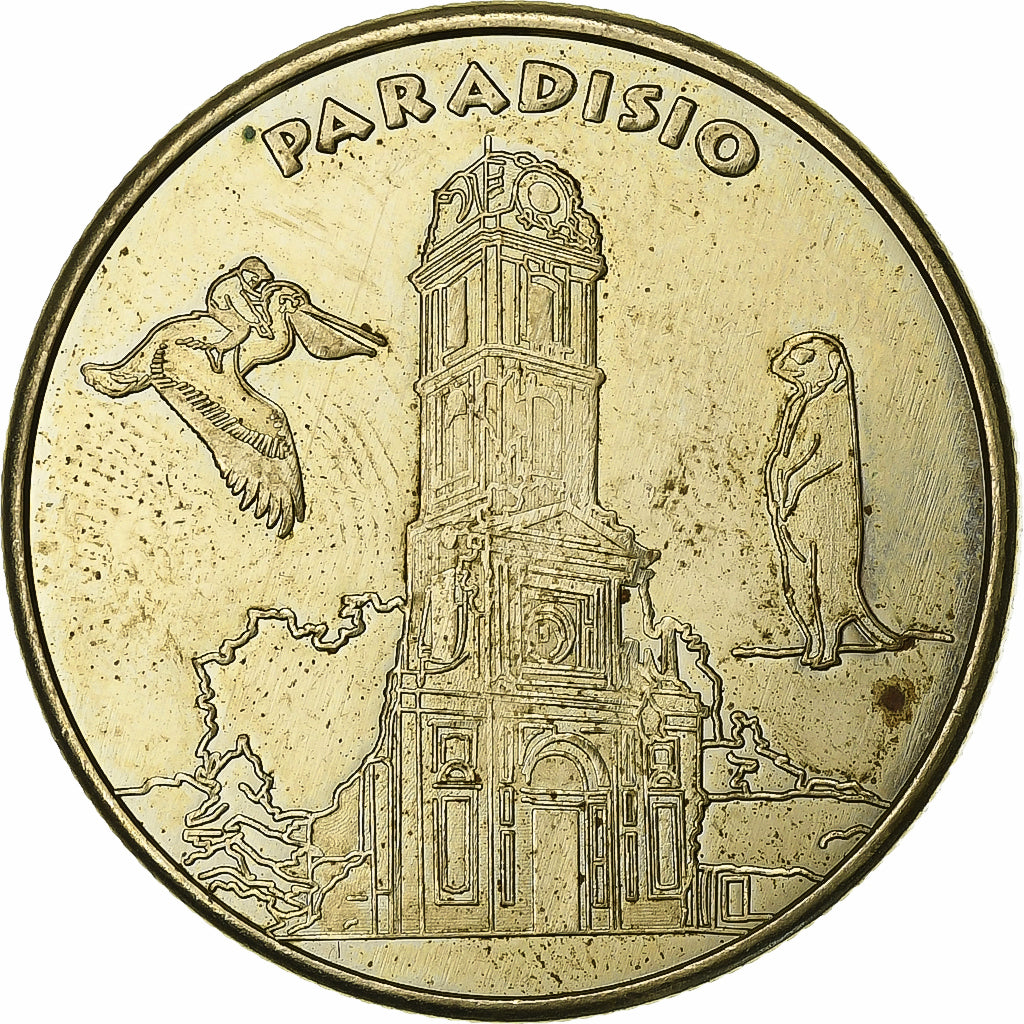 Bélgica, Token, Paradisio, Cobre-níquel, Souvenirs et Patrimoine, AU(50-53)
