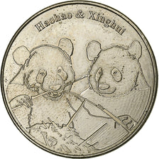 Bélgica, Token, Haohao et Xinghui, Pandas, 2014, Cobre-níquel, AU(50-53)
