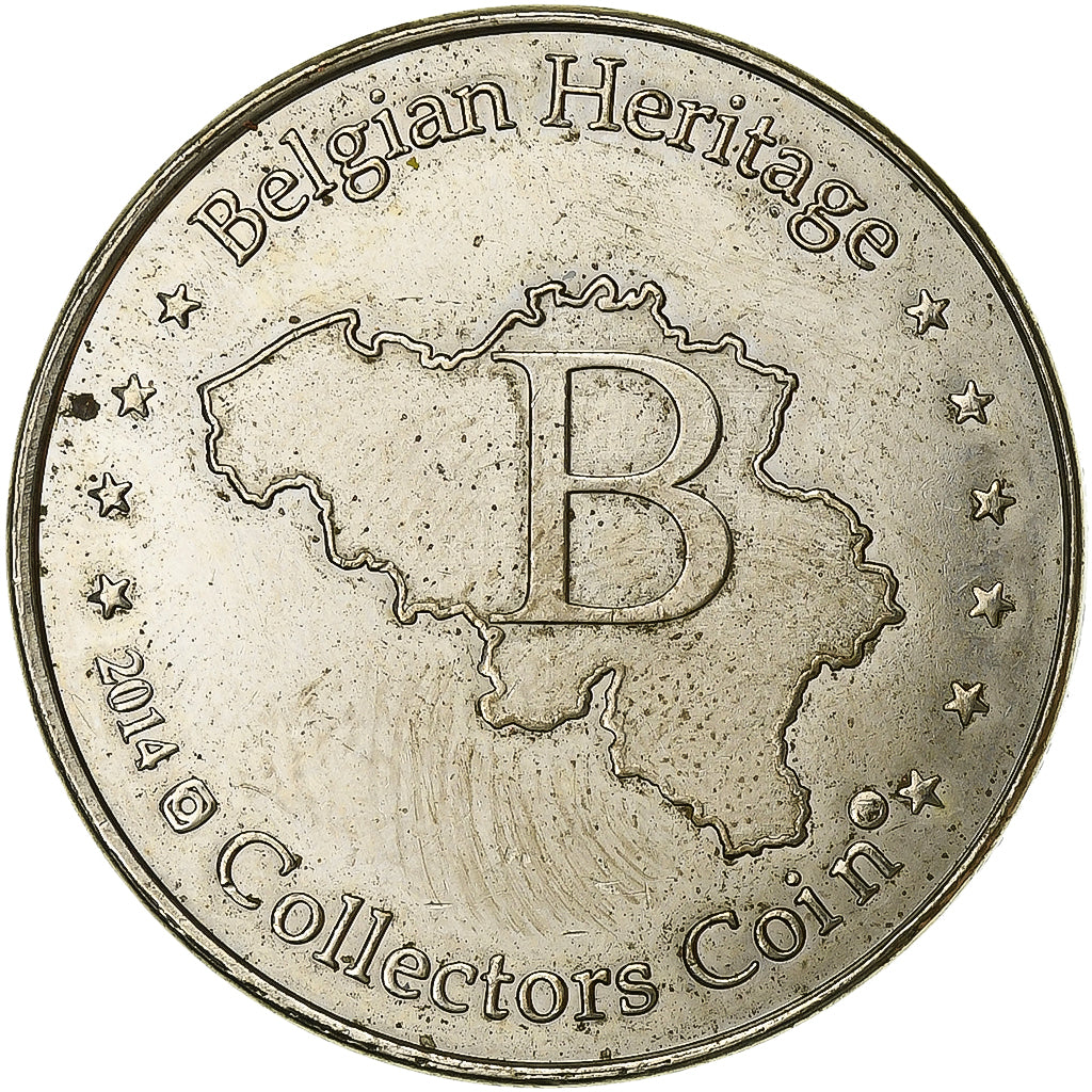Bélgica, Token, Haohao et Xinghui, Pandas, 2014, Cobre-níquel, AU(50-53)