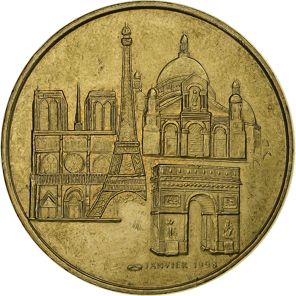 França, Euro, Thomas Cook Bankers France, 1998, Cuproníquel Alumínio