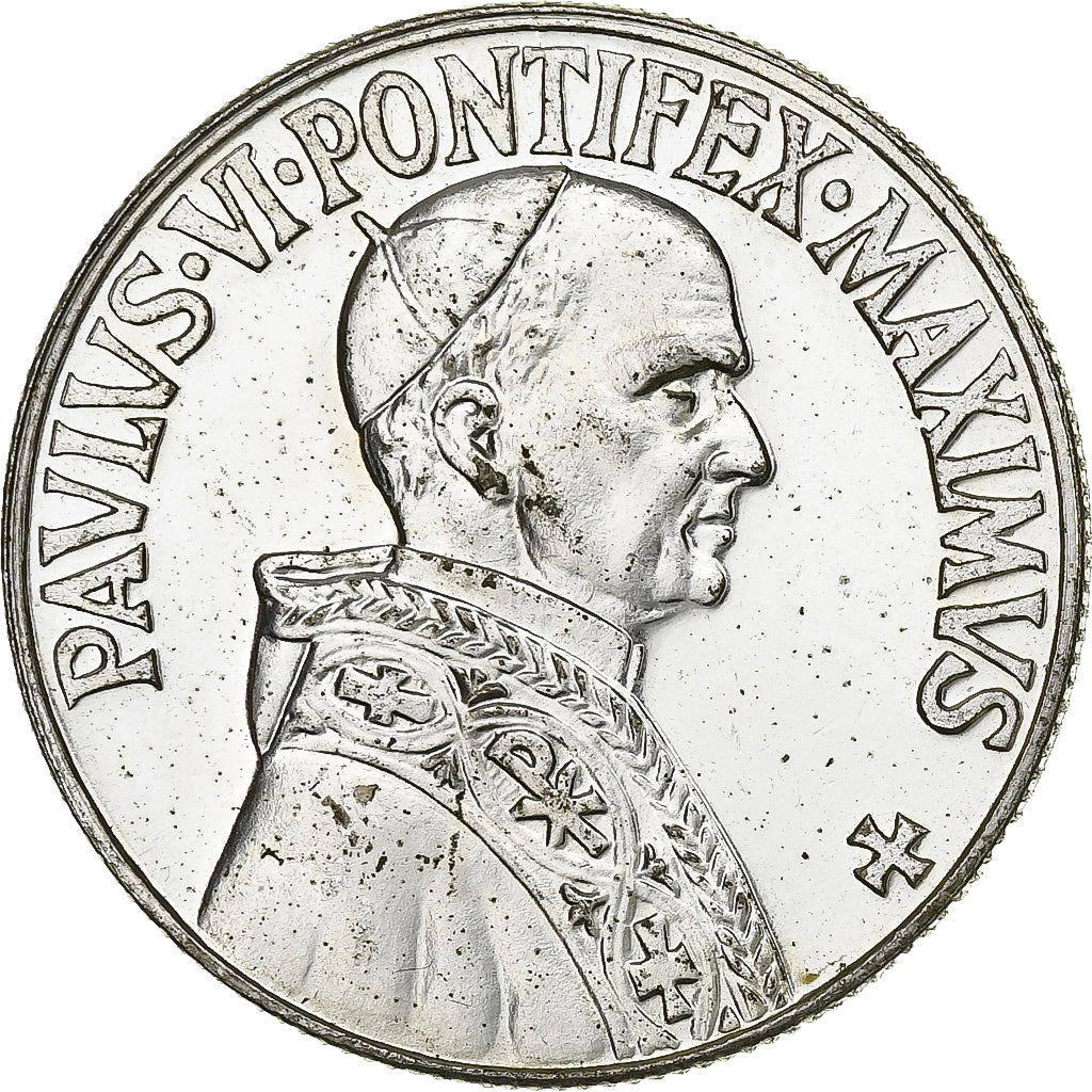 Vatican, Médaille, Paul VI, Silvered copper, SUP