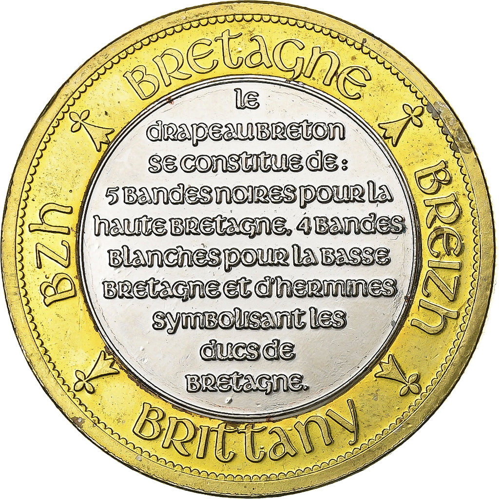 Francia, medalla, Bretagne - Breizh, Bimetálico, EBC