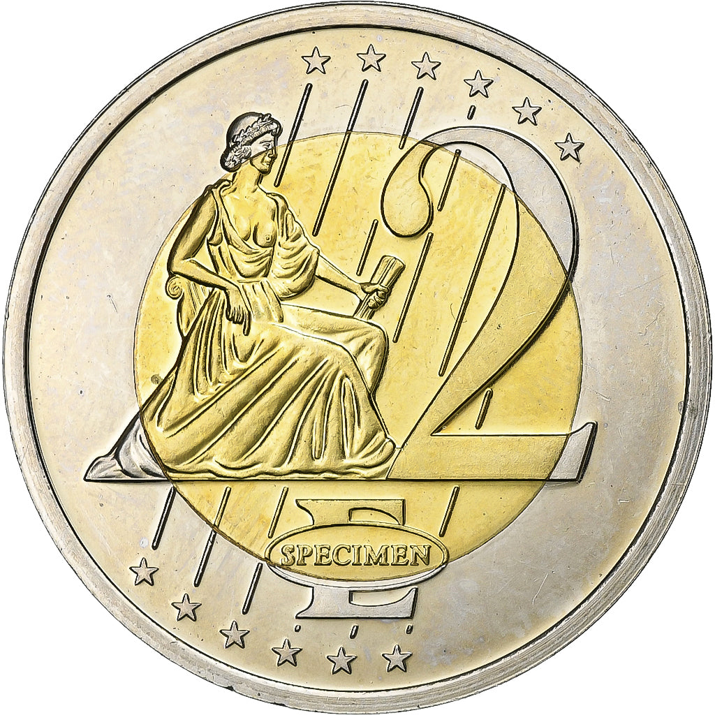Vaticano, 2 Euro, 2 E, Essai-Trial Benoit XVI, 2007, Bimetálico, AU(55-58)