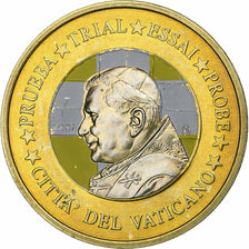 Vatican, Euro, 1 E, Essai-Trial Benoit XVI, 2007, Bimétallique, SUP