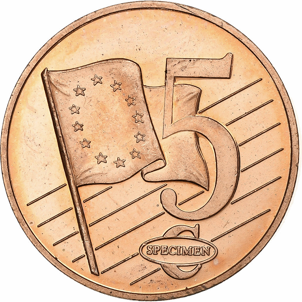 Vaticano, 5 Euro Cent, 5 C, Essai-Trial Benoit XVI, 2007, Cobre, AU(55-58)