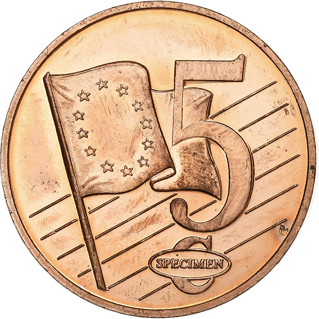 Vatican, 5 Euro Cent, 5 C, Essai-Trial Benoit XVI, 2007, Copper, AU(55-58)