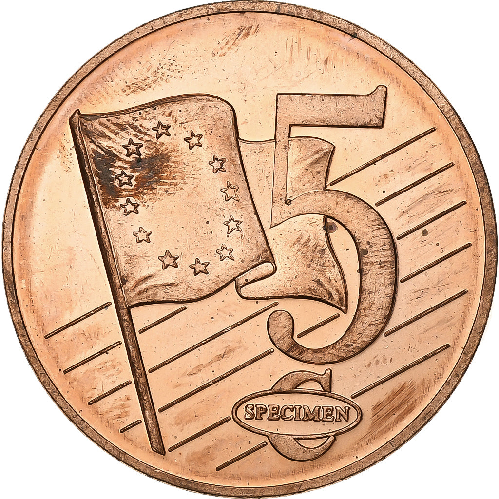 Vatican, 5 Euro Cent, 5 C, Essai-Trial Benoit XVI, 2007, Cuivre, SUP