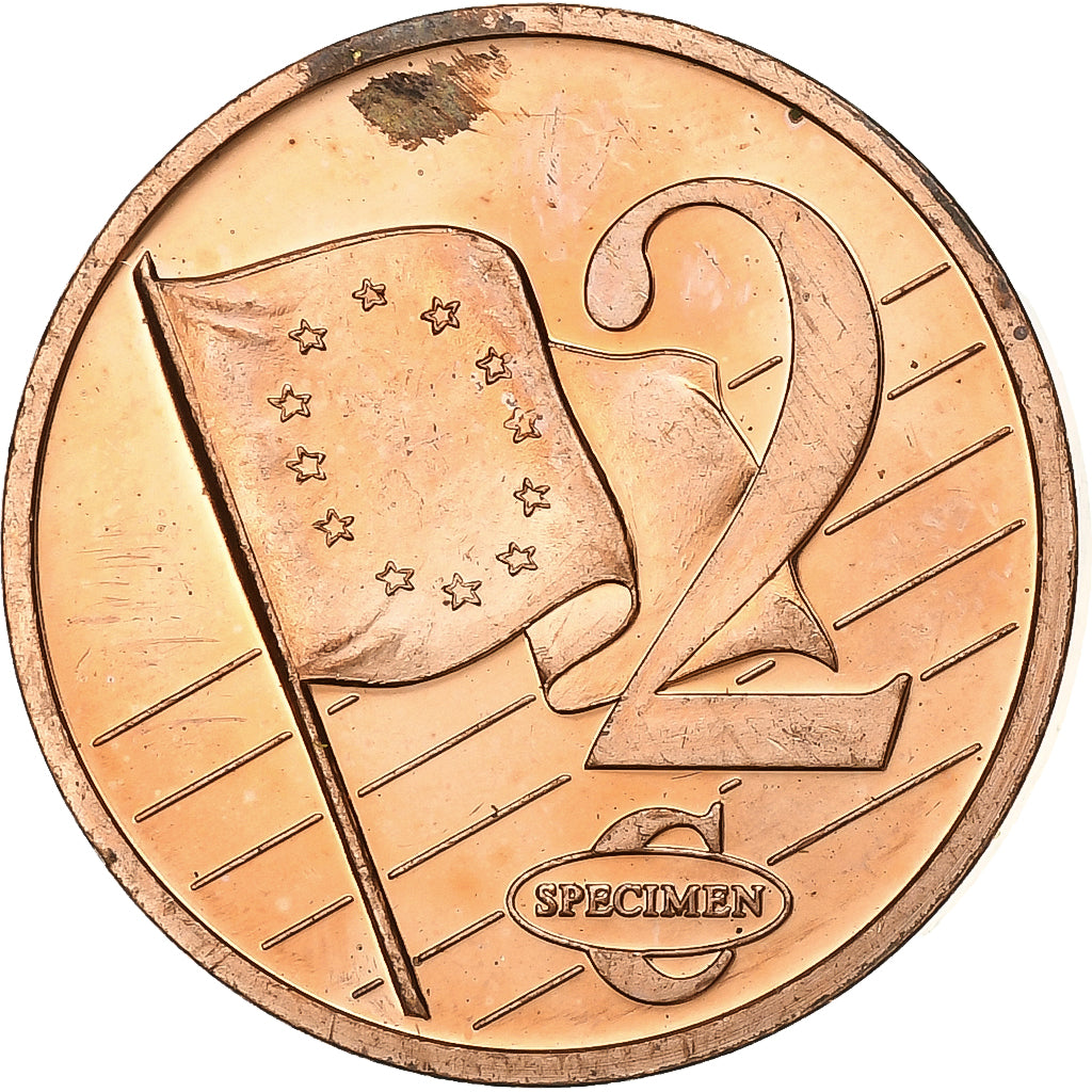 Watykan, 2 Euro Cent, 2 C, Essai-Trial Benoit XVI, 2007, Miedź, AU(55-58)