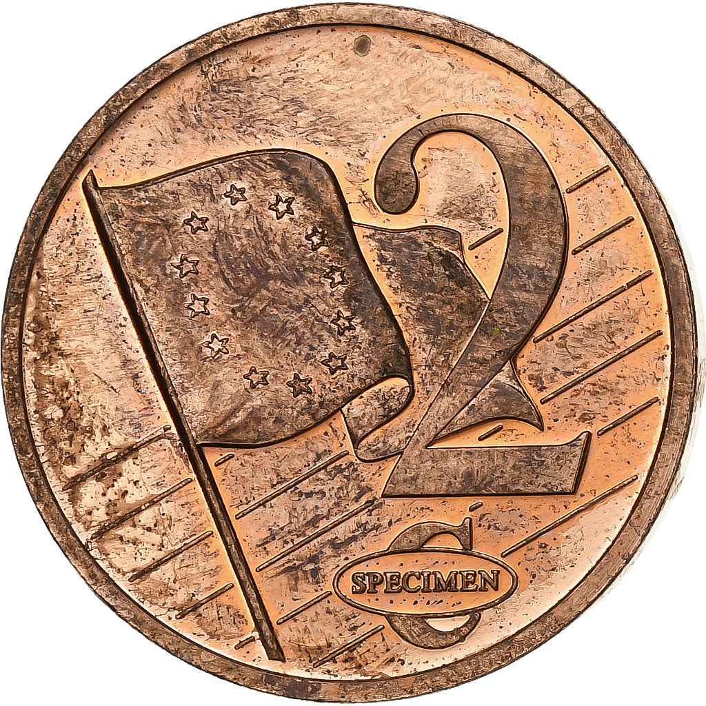 Watykan, 2 Euro Cent, 2 C, Essai-Trial Benoit XVI, 2007, Miedź, AU(55-58)