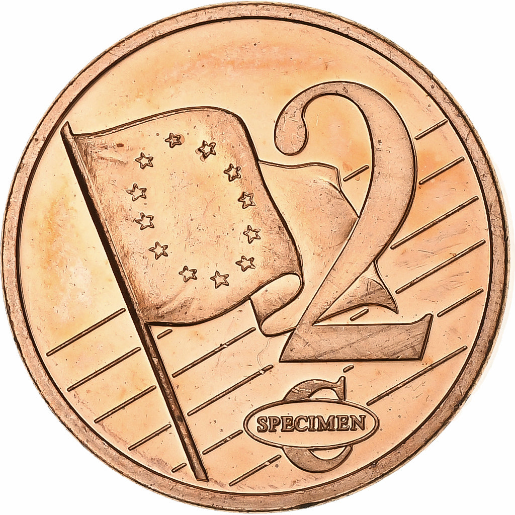 Monaco, Médaille, 2 C, Essai Trial, 2005, Cuivre, SPL