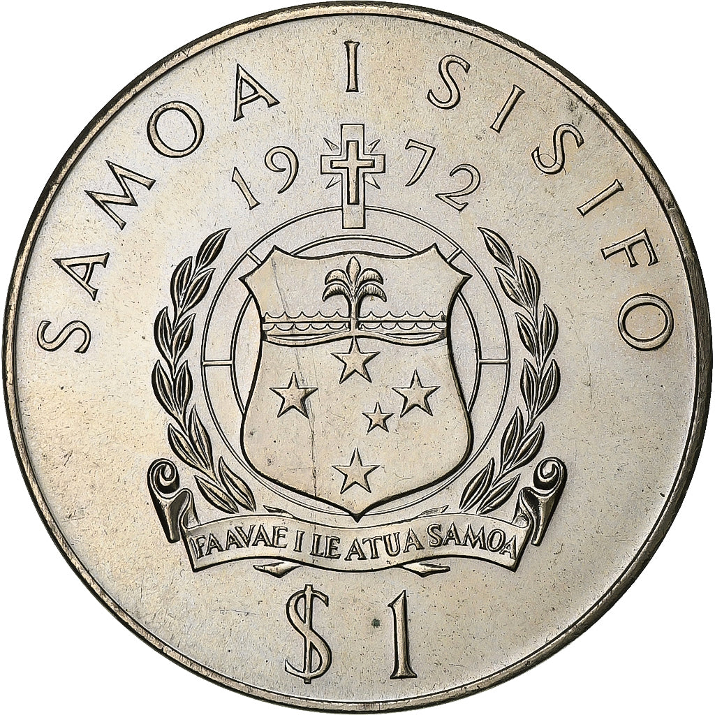 Samoa, Dollar, 1972, Discovery of Samoa, Cobre-níquel, MS(60-62)