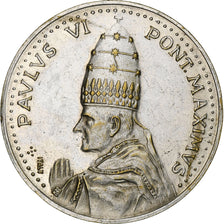 Vatican, Medal, Paul VI, Rome, Année Sainte, 1975, Silvered bronze, AU(50-53)