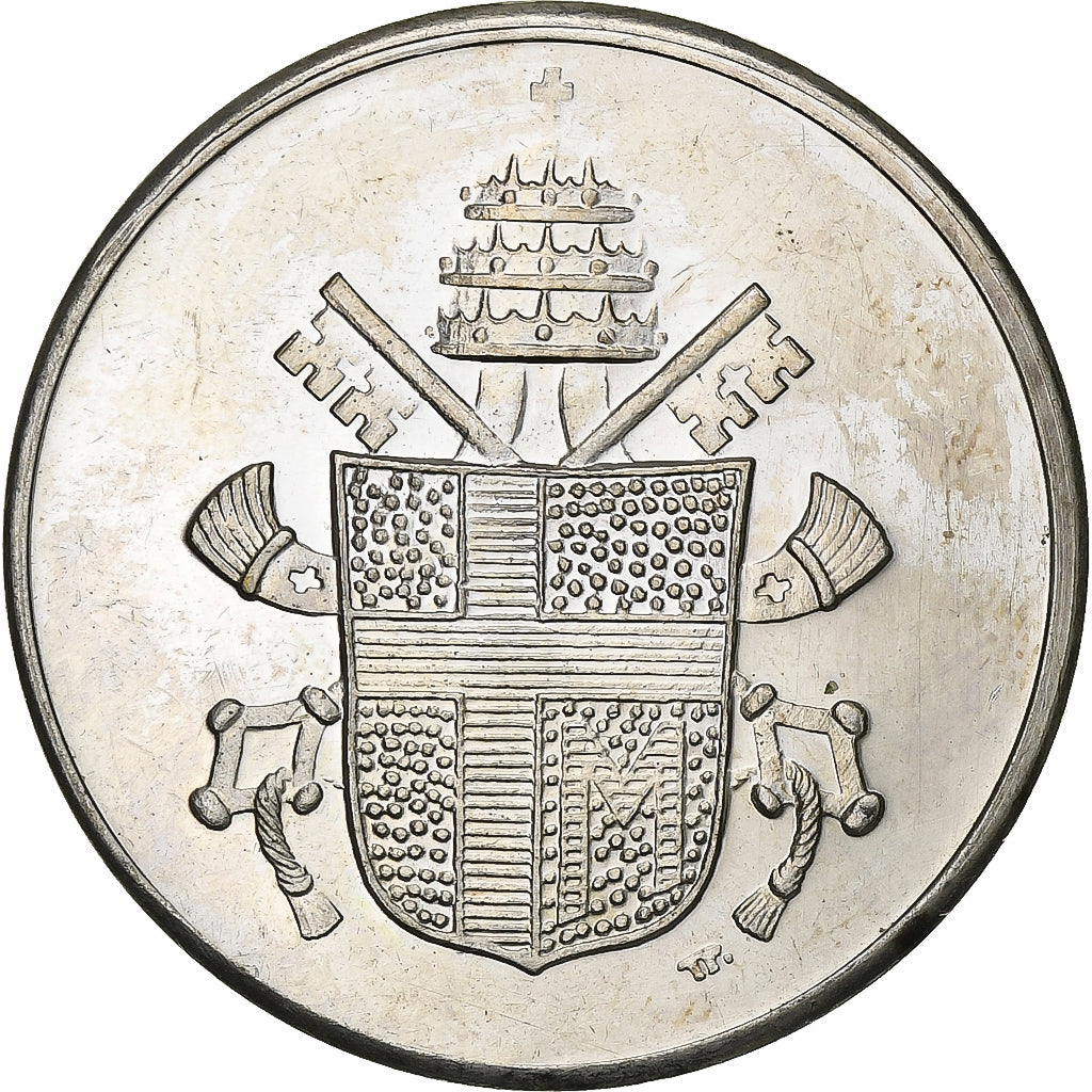 Vaticano, medalha, Jean-Paul II, 1975, Bronze Prateado, AU(50-53)