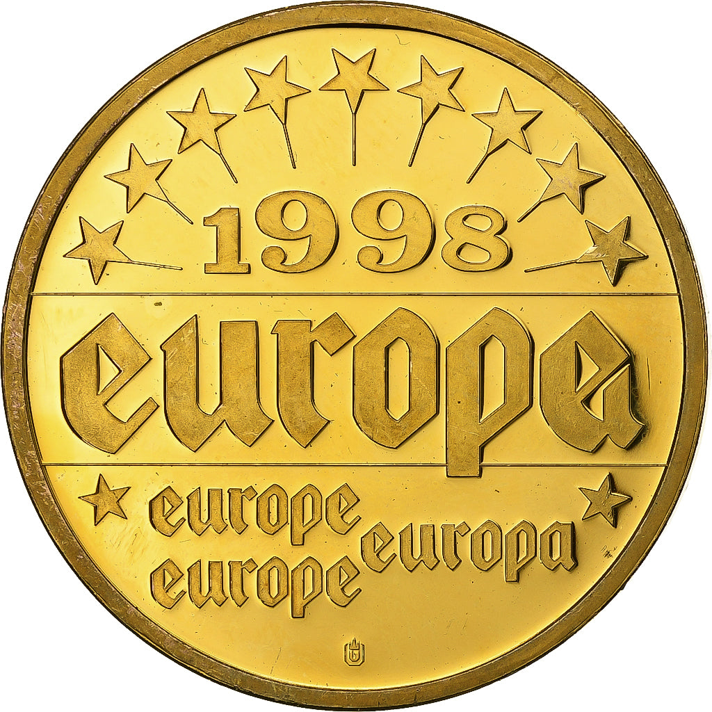 Francia, medalla, Europe, Viktor Klima, 1998, Copper Gilt, SC