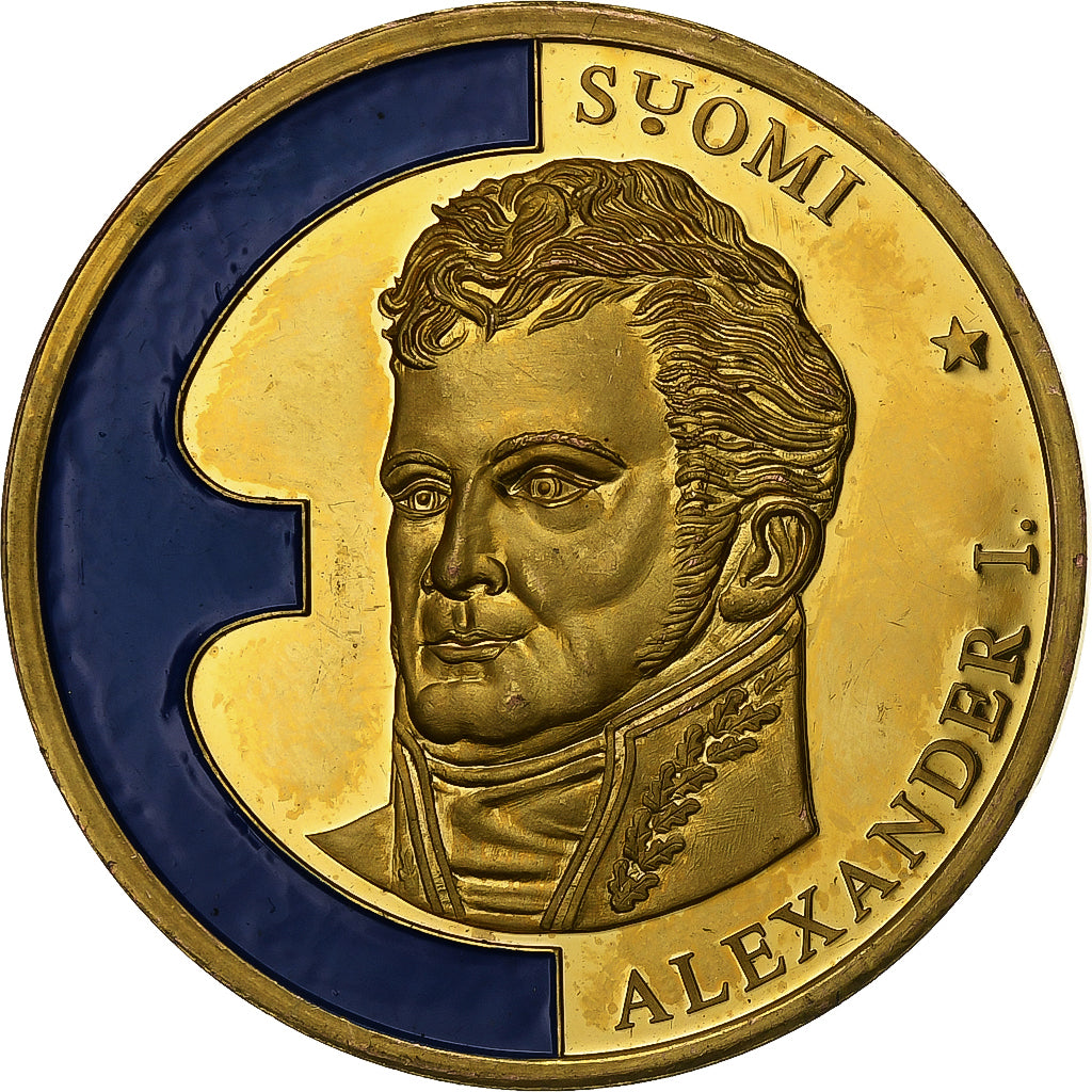 Finlande, Médaille, Europe, Alexander I, 1998, Copper-Nickel Gilt, SPL