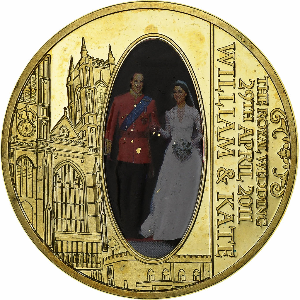 United Kingdom, Medaille, William et Kate, The Royal Wedding, Copper Gilt, UNZ