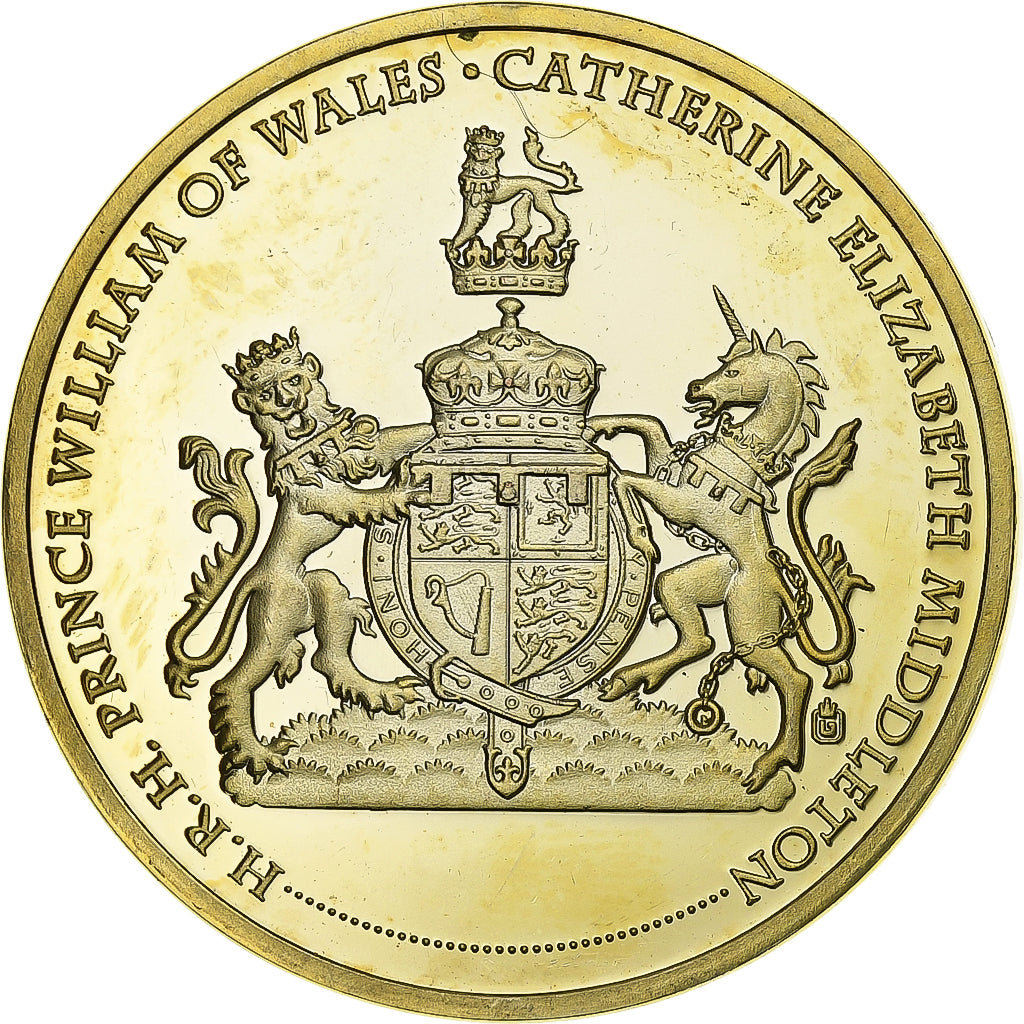 United Kingdom, Medaille, William et Kate, The Royal Wedding, Copper Gilt, UNZ