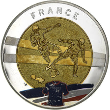 France, Medal, Euro de Football, Pologne-Ukraine, 2012, Bimetallic, AU(55-58)