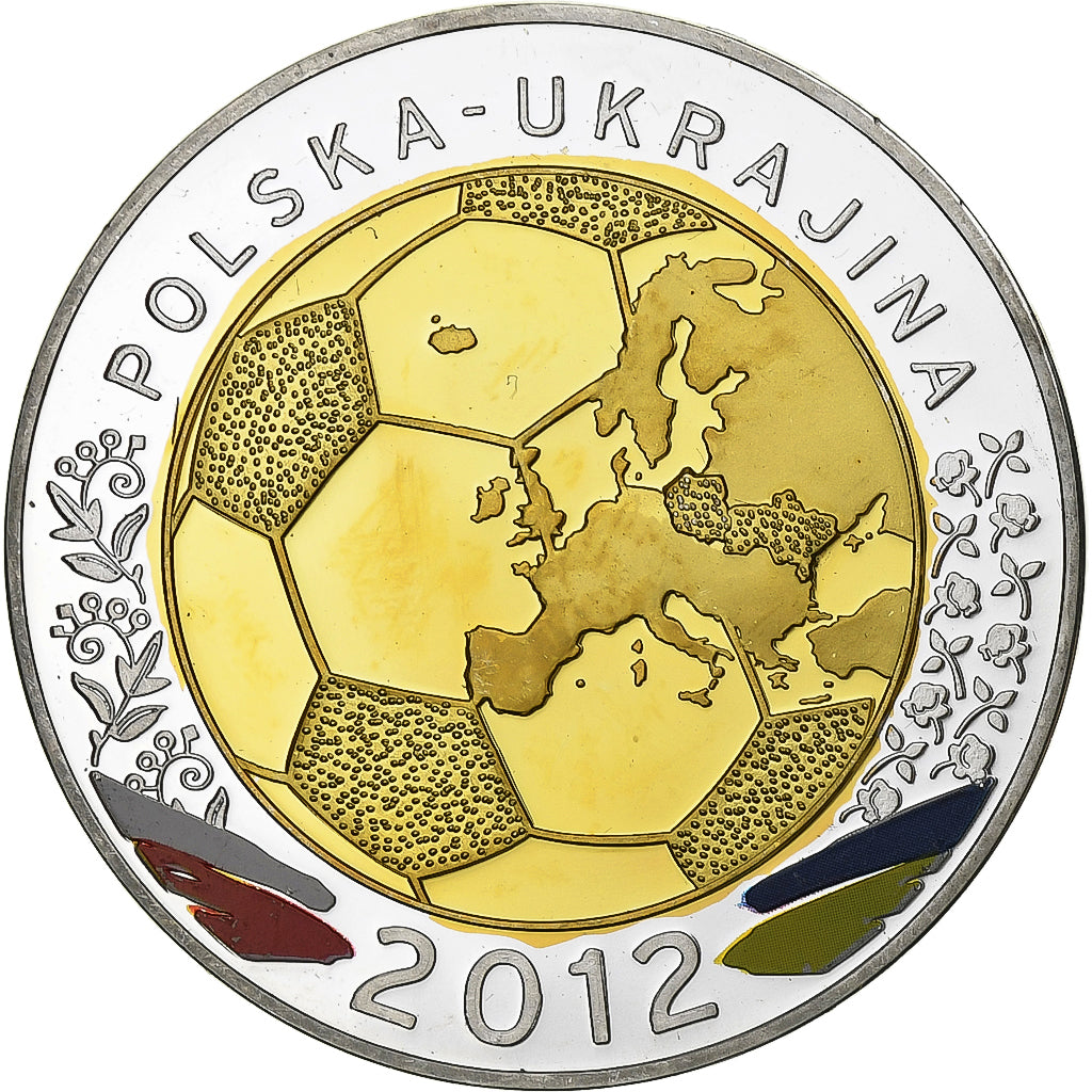 Francia, medaglia, Euro de Football, Pologne-Ukraine, 2012, Bimetallico, SPL-