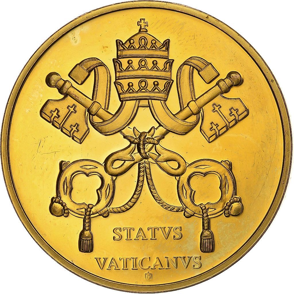 Vaticano, medaglia, Jean-Paul II, 2005, Rame dorato, BB+