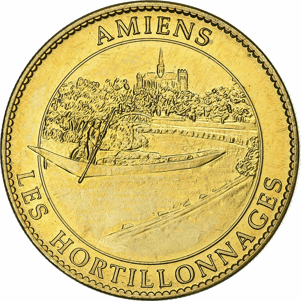 Francja, Token, Amiens - Cathédrale - Les Hortillonnages, 2010, Miedzionikiel