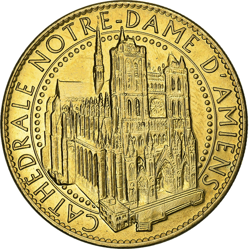 Francja, Token, Amiens - Cathédrale - Les Hortillonnages, 2010, Miedzionikiel