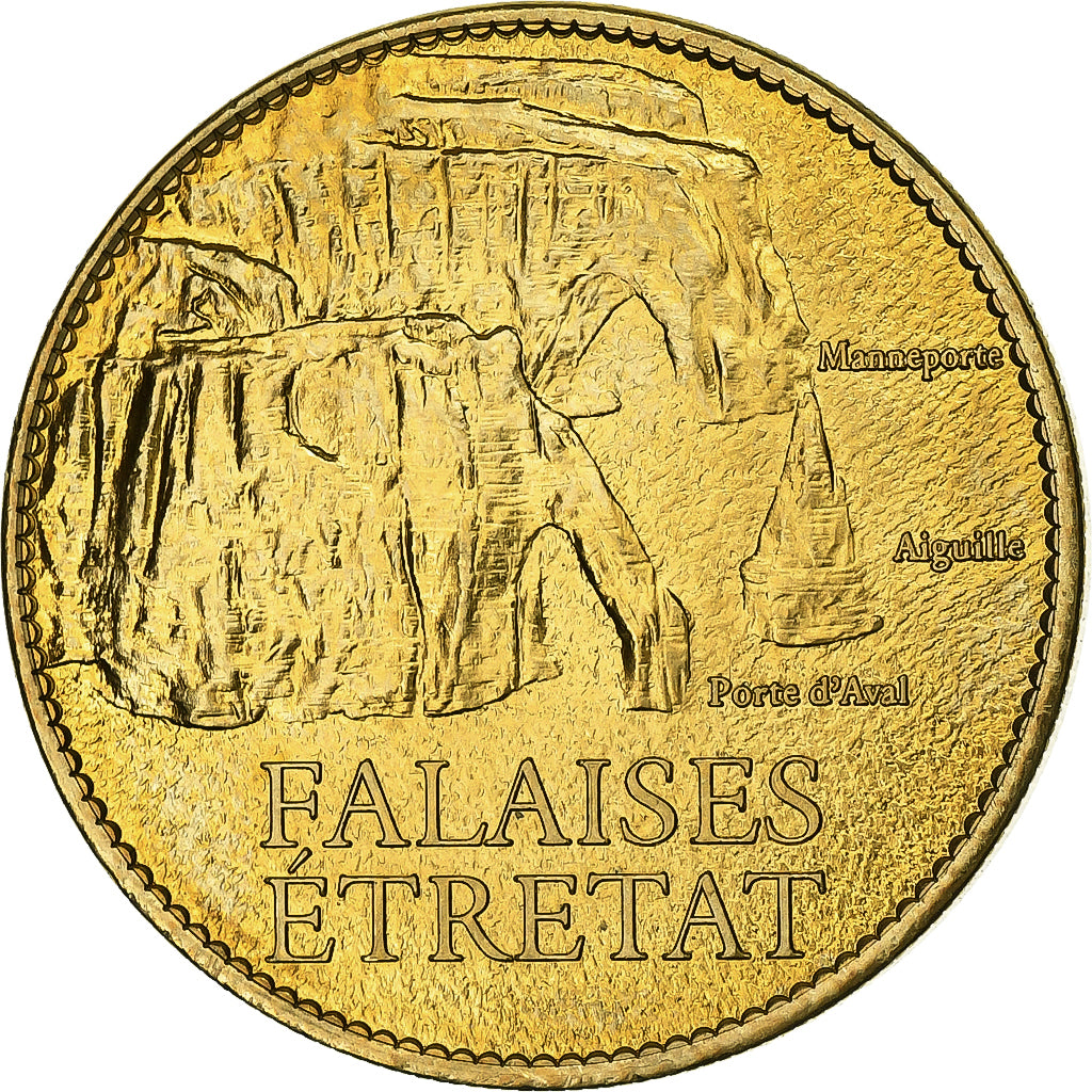 France, Token, Etretat -  Les Falaises, Copper-nickel Aluminium, Arthus
