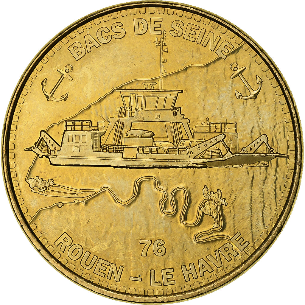 Frankrijk, Token, Bacs de Seine, Rouen-Le Havre, 2013, Copper-nickel Aluminium